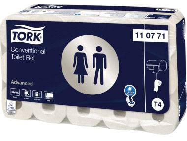 TORK Toilettenpapier Advanced T4 System 110771 Weiß Anzahl der Lagen: 2 12000 Blatt