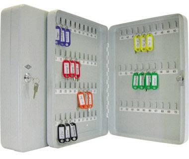 WEDO Schlüsselkasten 10256537X Anzahl Haken 70 Lichtgrau