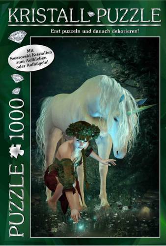 Swarovski Kristall Puzzle 1000 Teile Motiv: My Unicorn