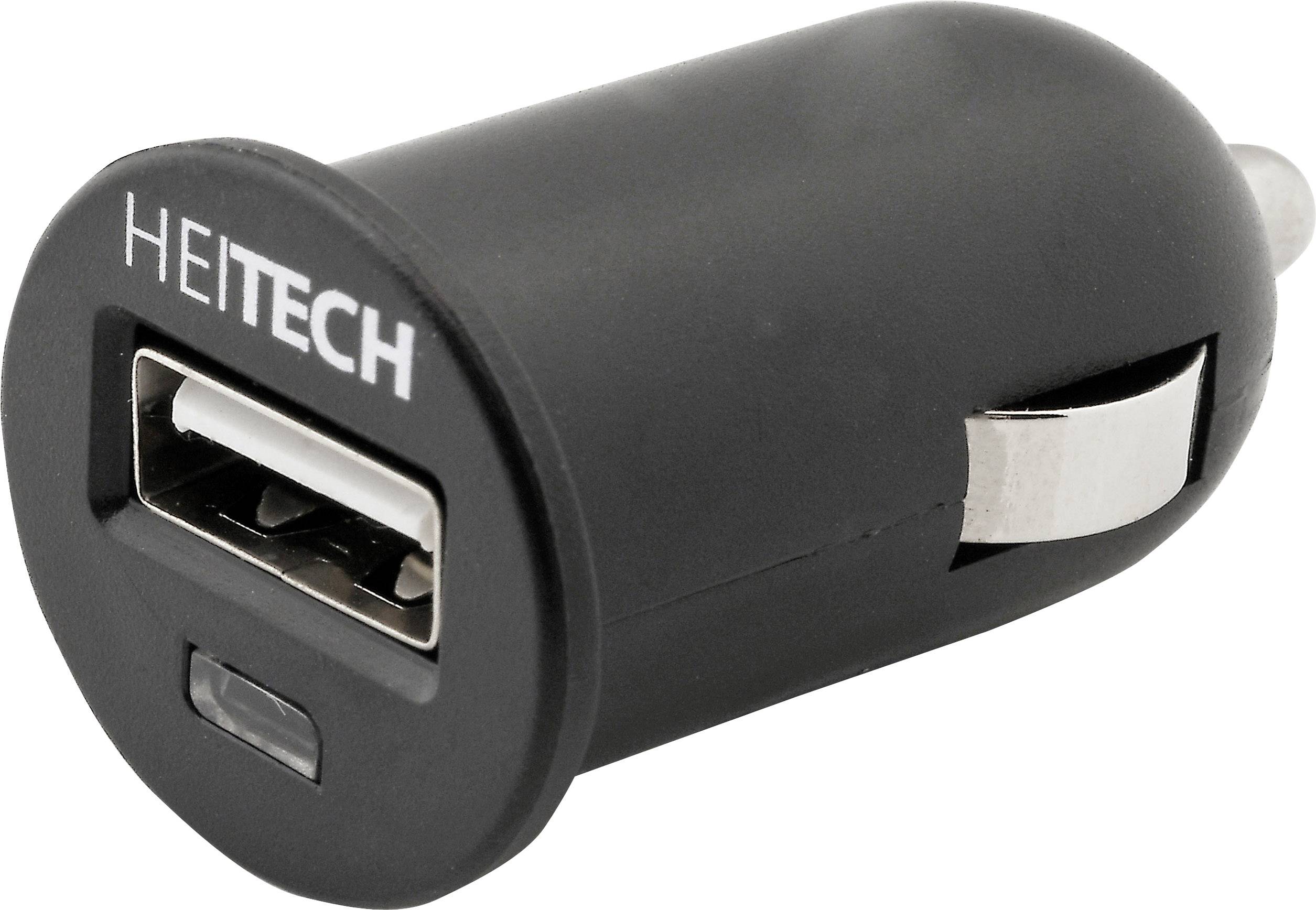 Heitech USB Ladegerät KFZ 1000mA 1x USB Belastbarkeit Strom max.=1000mA