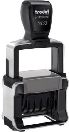 Professional 4.0 5430/L Datumsstempel selbstfärbend 41 x 24 mm (B x H) Schwarz, Silber
