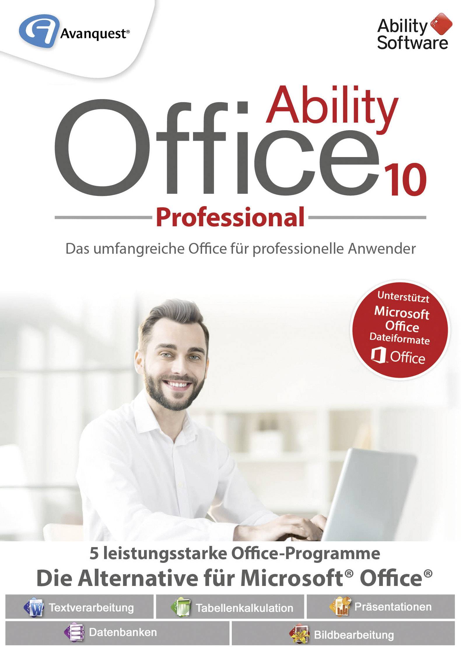 Avanquest Ability Office 10 Professional Vollversion, 1 Lizenz Windows