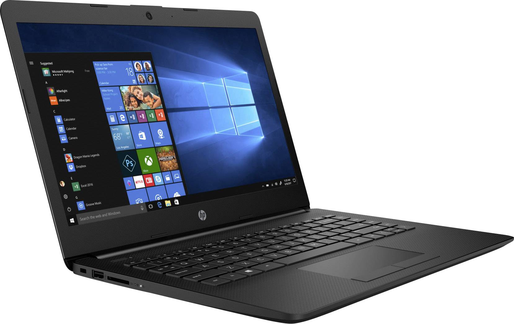 HP 14-ck0455ng 35.6cm (14.0 Zoll) Notebook Intel® Pentium® Gold 8GB 256GB SSD Intel HD Graphics 610 Windows® 10 Home Schwarz