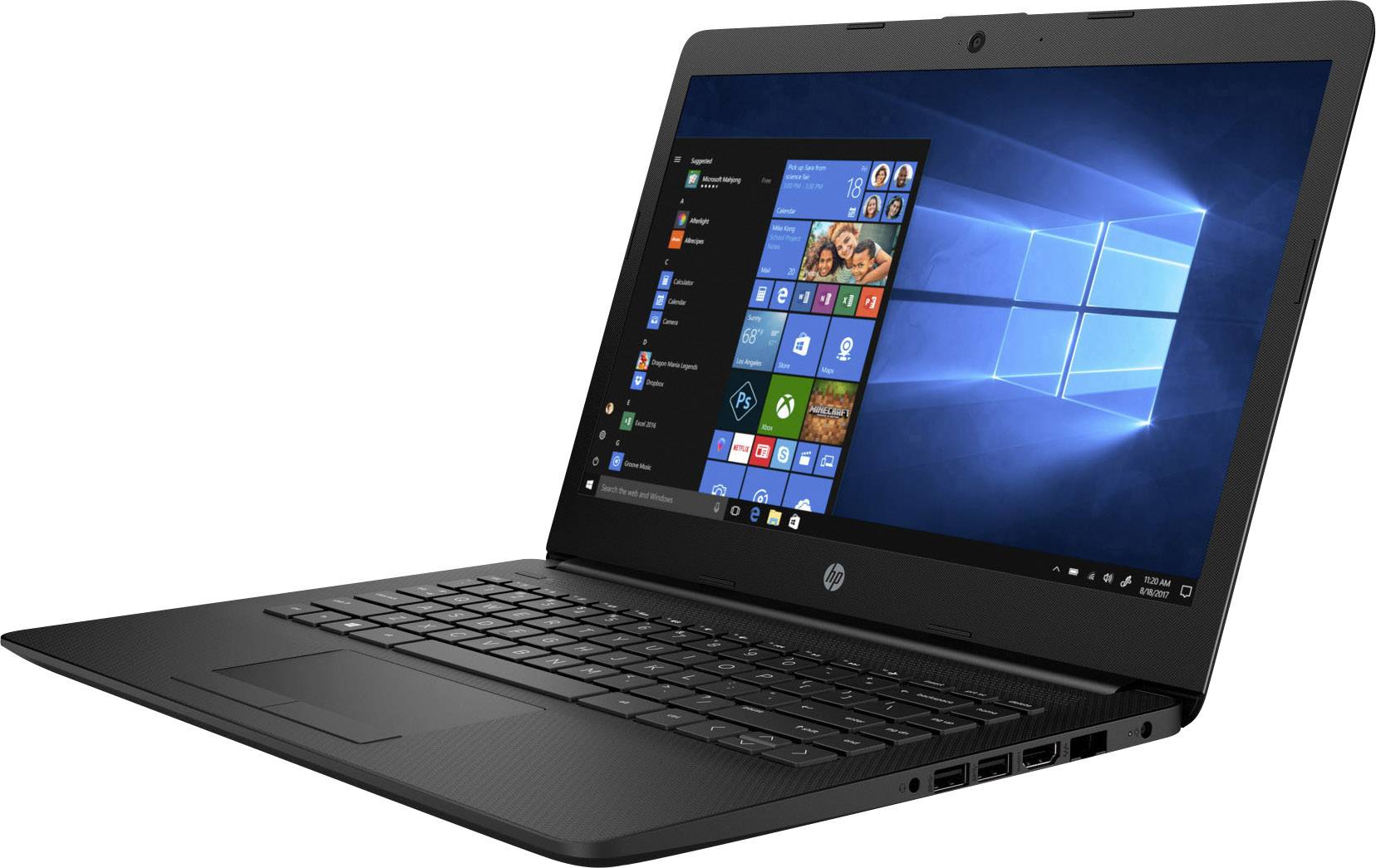 HP 14-ck0455ng 35.6cm (14.0 Zoll) Notebook Intel® Pentium® Gold 8GB 256GB SSD Intel HD Graphics 610 Windows® 10 Home Schwarz