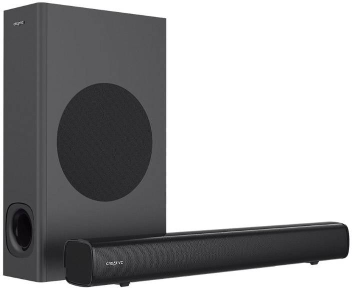 Creative Stage 2.1 PC-Lautsprecher Bluetooth®, Kabelgebunden, Digital 160 W Schwarz
