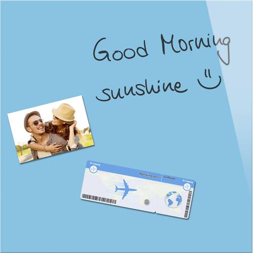 Glas-Magnettafel Blau (B x H) 45cm x 45cm B1103