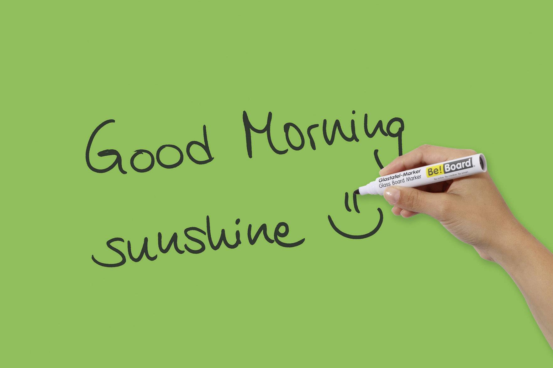 BE! Board Glas-Magnettafel  Grün (B x H) 45 cm x 45 cm B1105