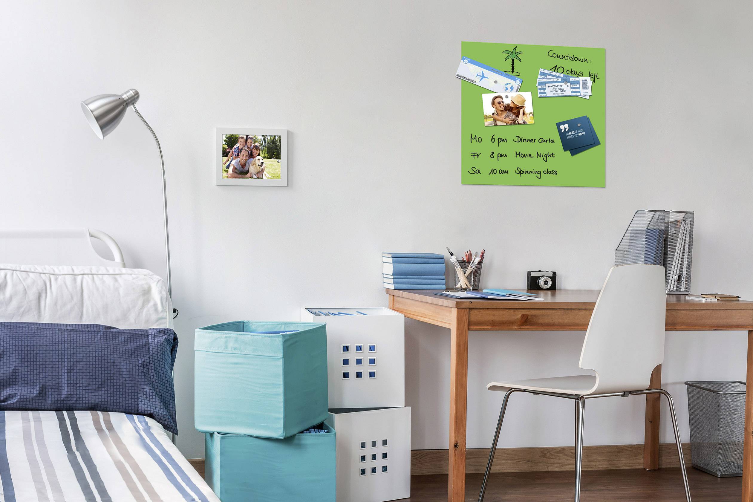 BE! Board Glas-Magnettafel  Grün (B x H) 45 cm x 45 cm B1105