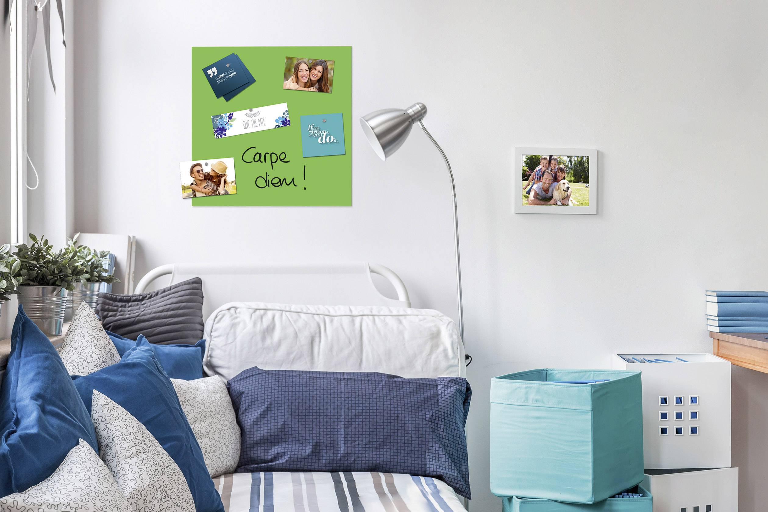 BE! Board Glas-Magnettafel  Grün (B x H) 45 cm x 45 cm B1105