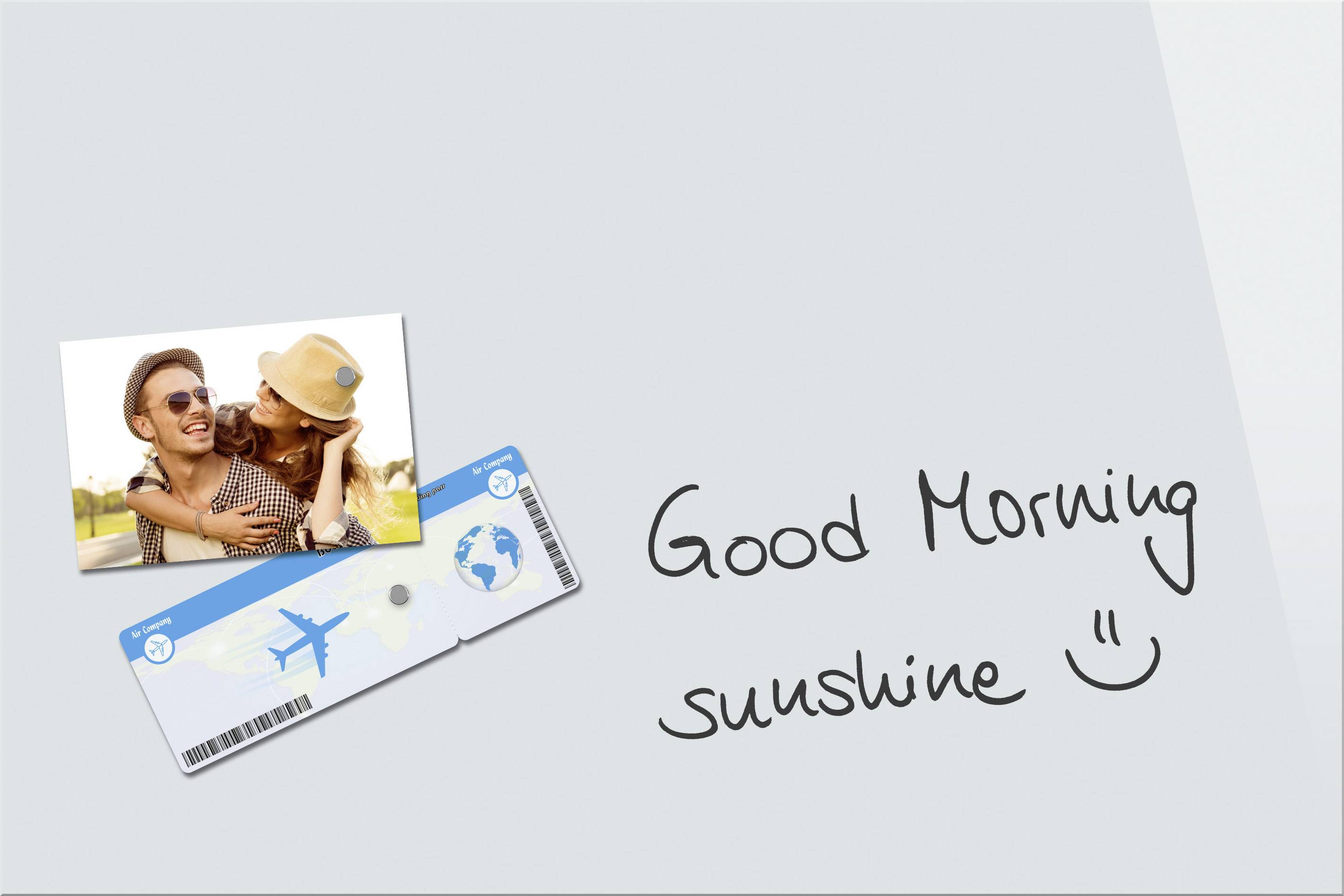 BE! Board Glas-Magnettafel B1300 (B x H) 90 cm x 60 cm Weiß B1300