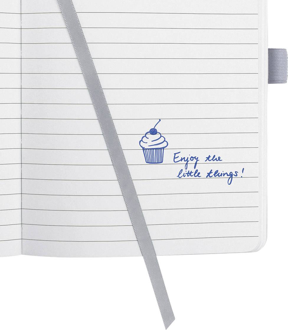 Sigel Jolie® glacier grey JN209 Notizbuch liniert Grau Anzahl der Blätter: 174 DIN A5