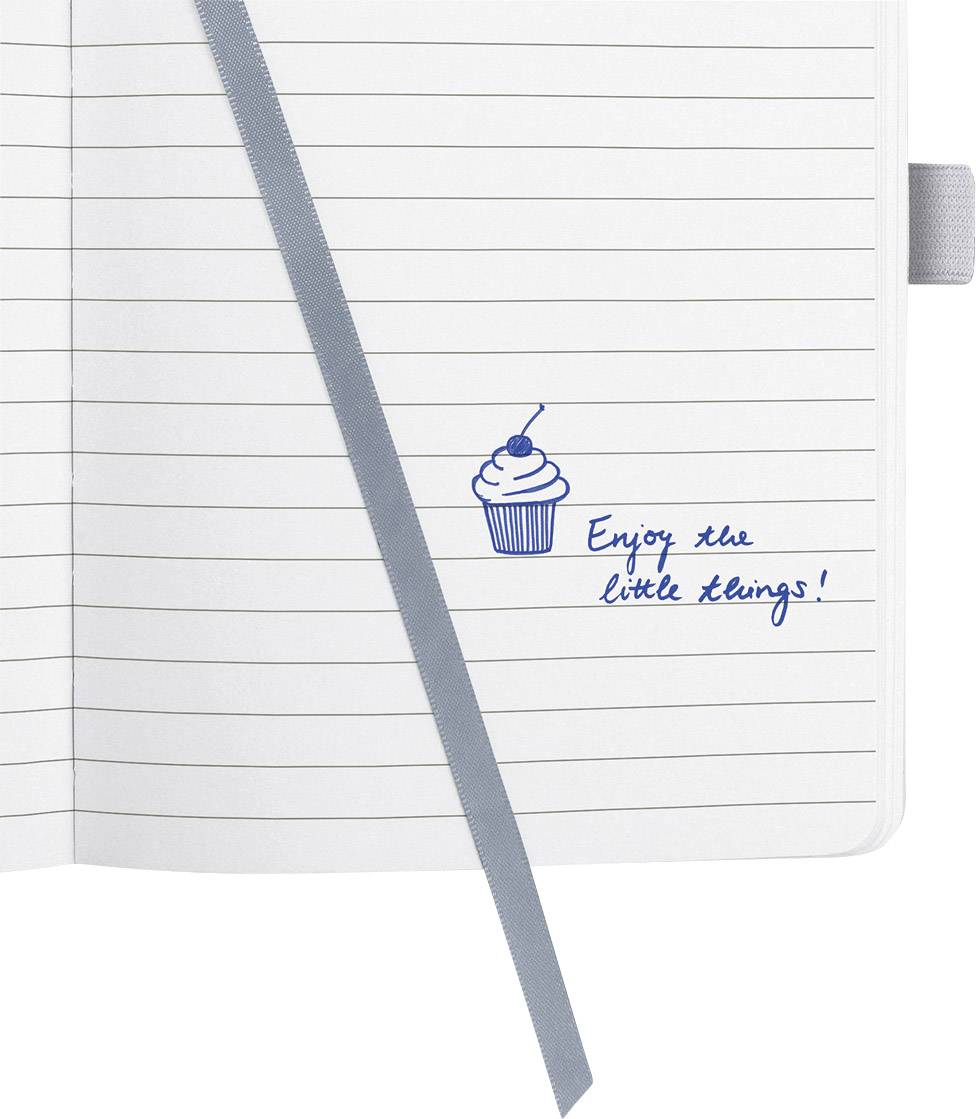 Sigel Jolie® blue romance JN301 Notizbuch liniert Creme, Blau Anzahl der Blätter: 174 DIN A5