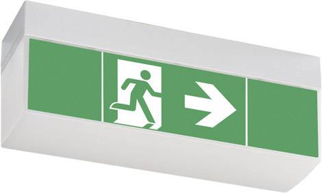 CEAG 40071354776 LED Fluchtweg-Notbeleuchtung Deckenmontage, Kettenmontage, Wandauslegermontage links, rechts, runter