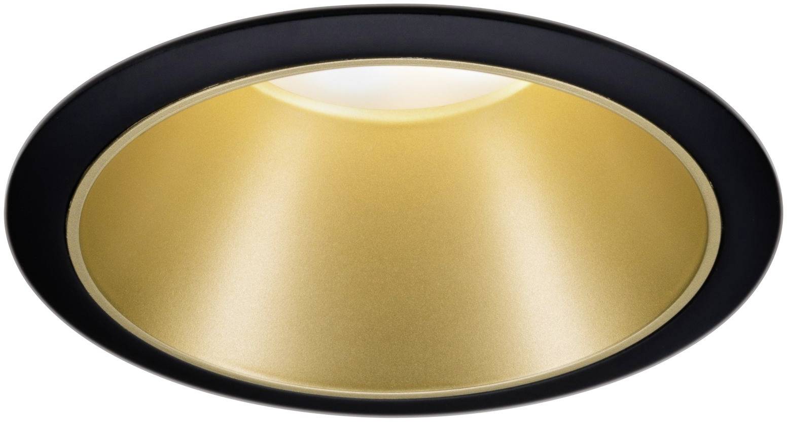 Paulmann 93403 Cole Coin Einbauleuchte LED 6 W Schwarz, Gold