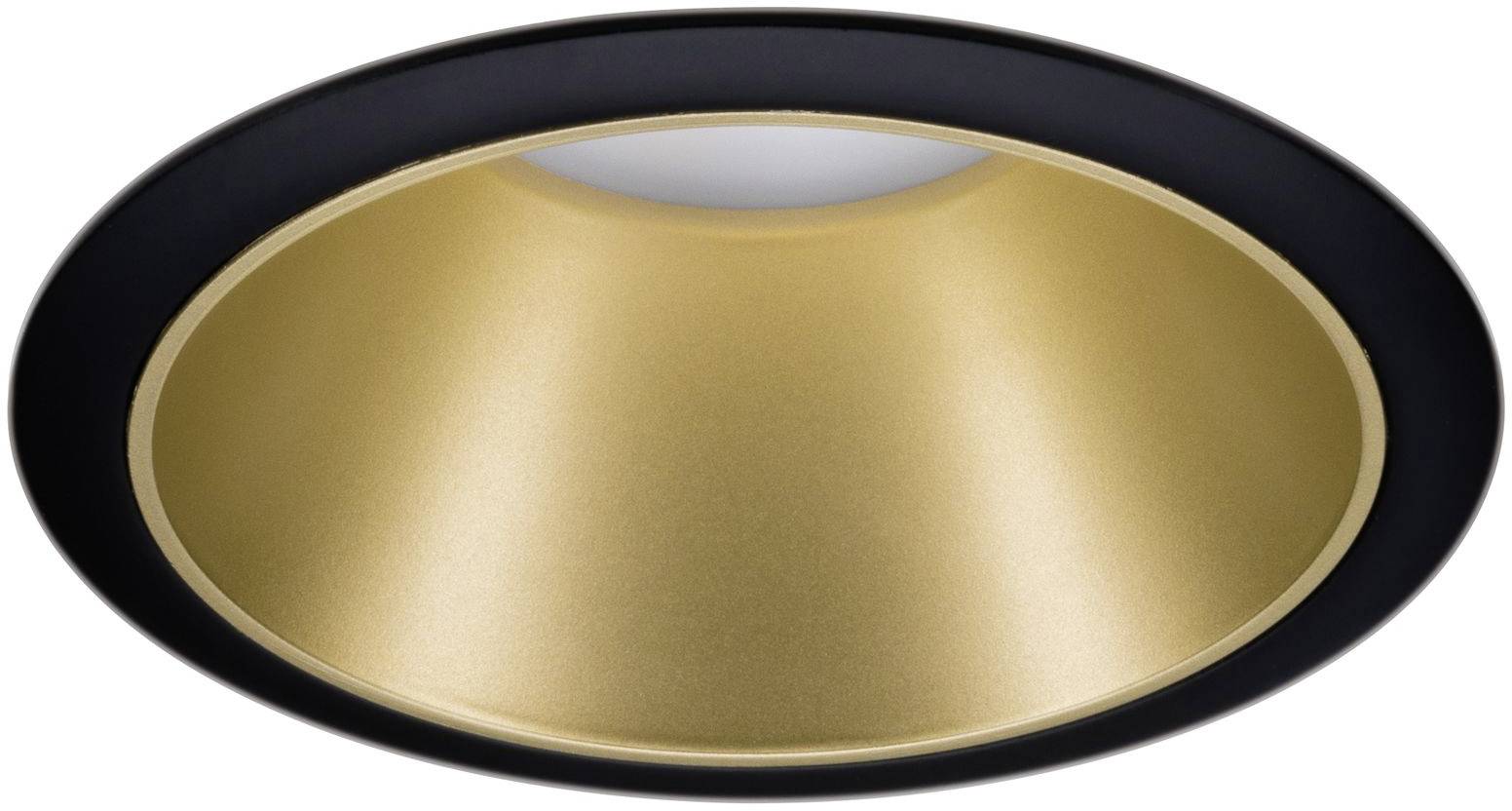 Paulmann 93403 Cole Coin Einbauleuchte LED 6W Schwarz, Gold