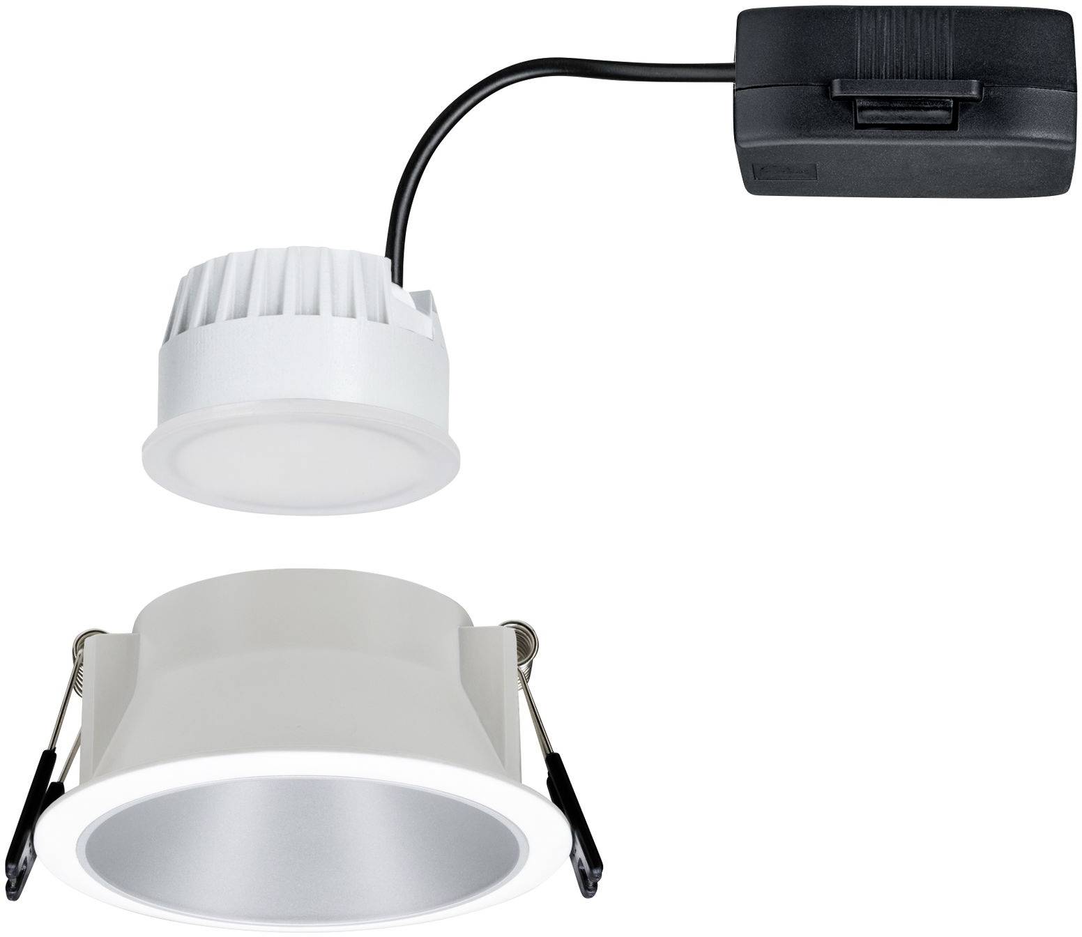 Paulmann 93409 Cole Coin Einbauleuchte LED 6W Weiß, Silber