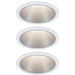 Paulmann 93410 Cole Coin Einbauleuchte 3er Set LED 6W Weiß, Silber Paulmann 93410 Cole Coin Einbauleuchte 3er Set LED 6W Weiß, Silber