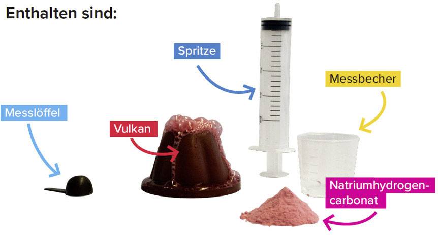 Geolino 67079 Vulkanausbruch Experimente, Naturwissenschaften, GEOlino Experimentierkasten ab 8 Jahre