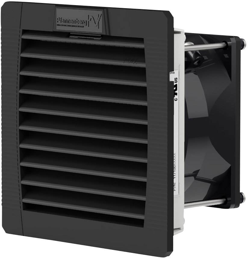 Pfannenberg PF 11000 24DC 54 9011 Schaltschrank-Lüfter 24 V/DC 2.4 W (B x H x T) 109 x 109 x 53 mm 1 St.