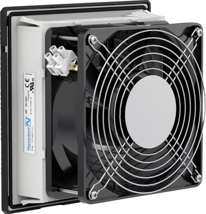 Pfannenberg PF 22000 230V 54 9011 Schaltschrank-Lüfter 230 V/AC 19W (B x H x T) 145 x 145 x 75mm 1St.