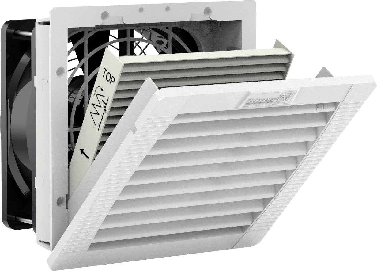 Pfannenberg PF 22000 24DC 55 UV 7035 Schaltschrank-Lüfter 24 V/DC 5 W (B x H x T) 145 x 145 x 69 mm 1 St.