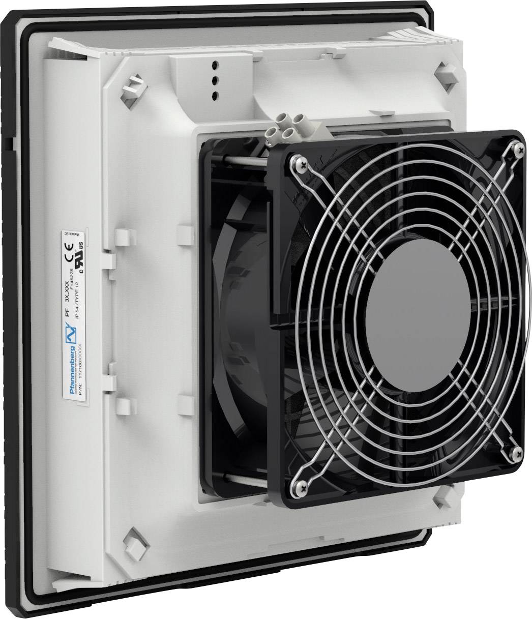 Pfannenberg PF 32000 230V 54 9011 Schaltschrank-Lüfter 230 V/AC 19W (B x H x T) 202 x 202 x 93mm 1St.