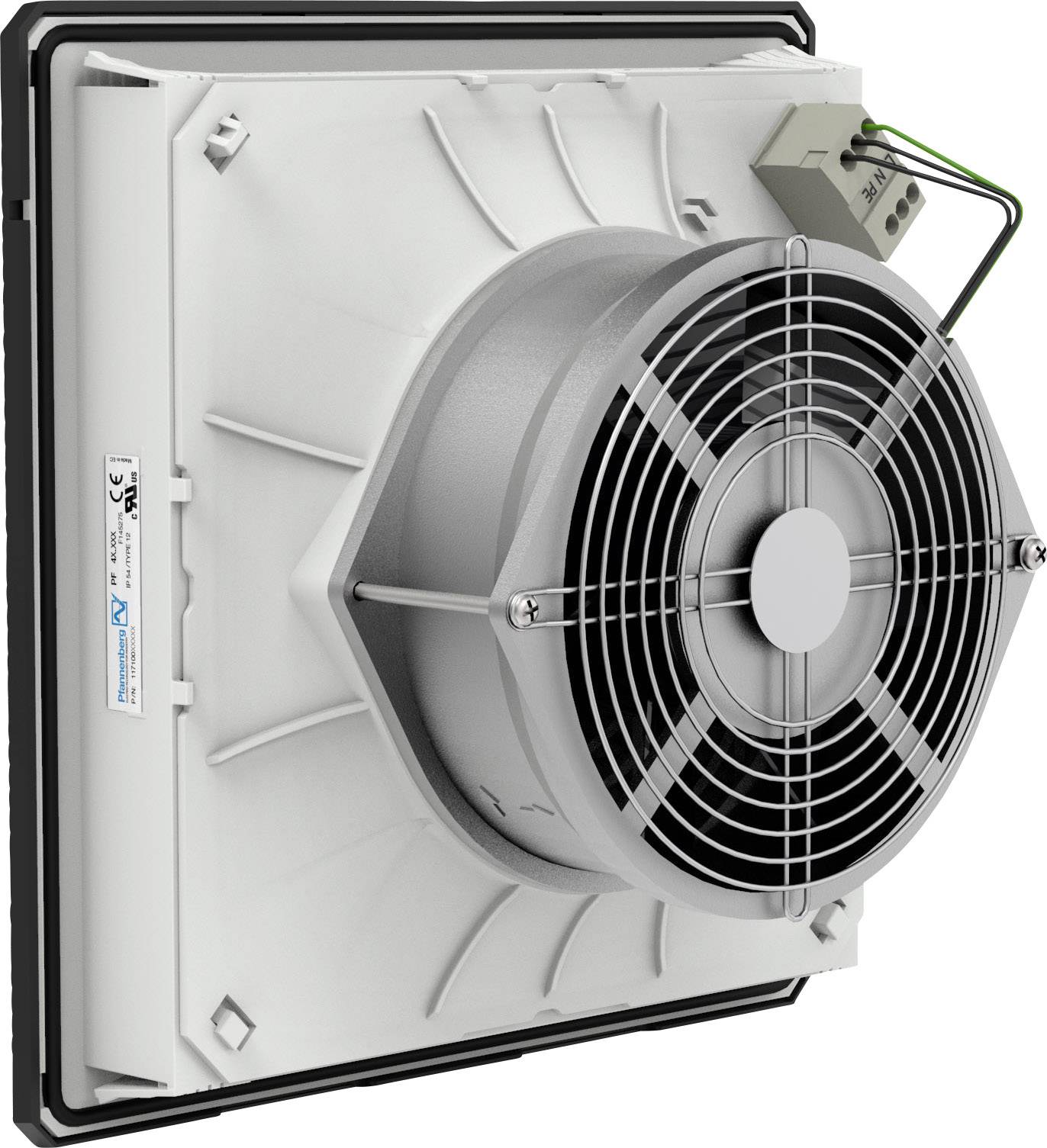 Pfannenberg PF 43000 230V 54 9011 Schaltschrank-Lüfter 230 V/AC 45W (B x H x T) 252 x 252 x 119mm 1St.