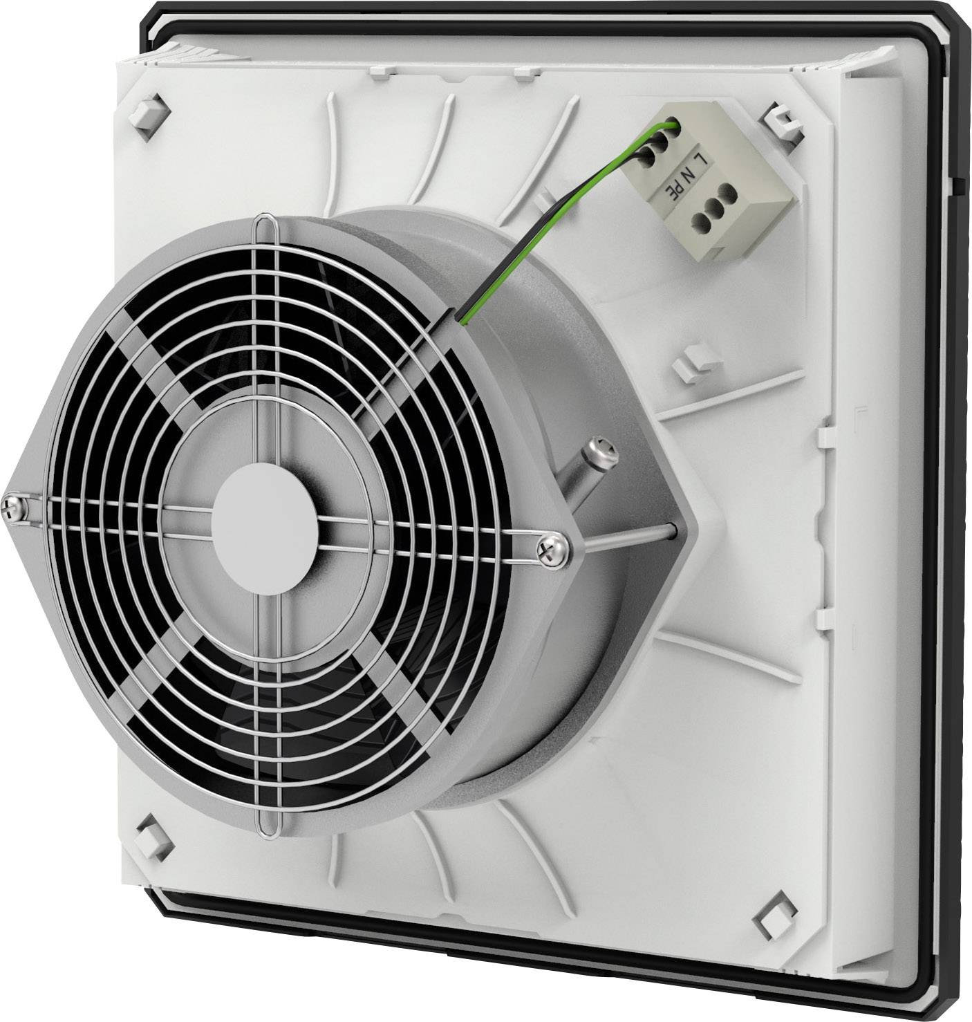 Pfannenberg PF 43000 24DC 54 9011 Schaltschrank-Lüfter 24 V/DC 12 W (B x H x T) 252 x 252 x 103 mm 1 St.