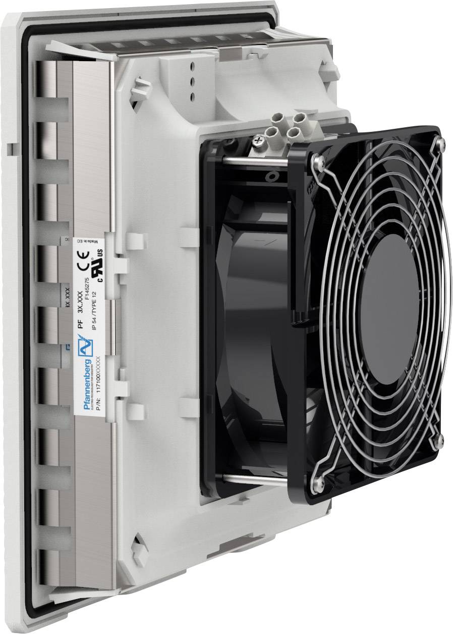 Pfannenberg PF 32000 230V 54 7035 EMC Schaltschrank-Lüfter 230 V/AC 19W (B x H x T) 202 x 202 x 93mm 1St.