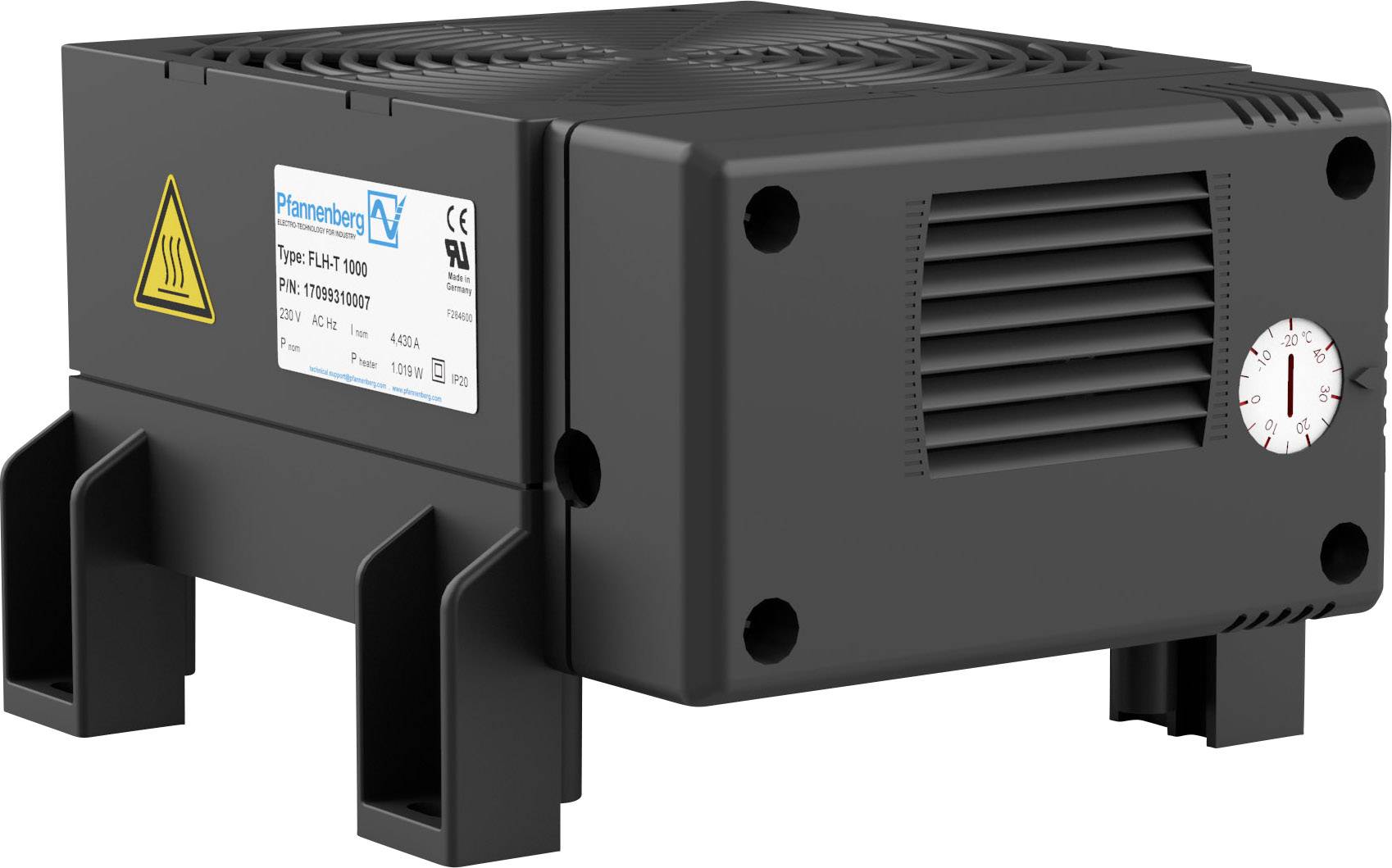 Pfannenberg FLH-T 800 HEATER 800W 230 AC Schaltschrank-Gebläseheizung 230 V/AC (max) 800 W (L x B x H) 164 x 150 x 100 mm 1 St.