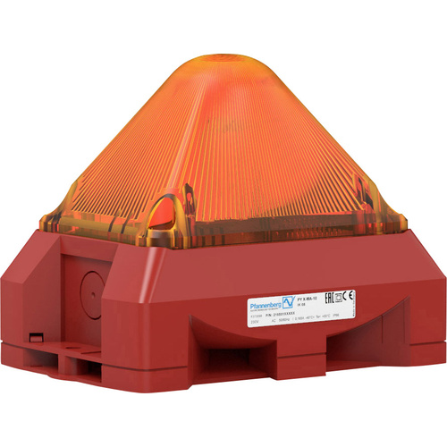 Pfannenberg Optisch-akustischer Signalgeber PY X-MA-05 230V AC AM RAL3000 Orange 230 V/AC 100 dB