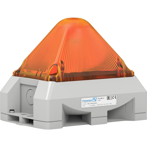 Pfannenberg Optisch-akustischer Signalgeber PY X-MA-05 230V AC AM RAL7035 Orange 230 V/AC 100 dB