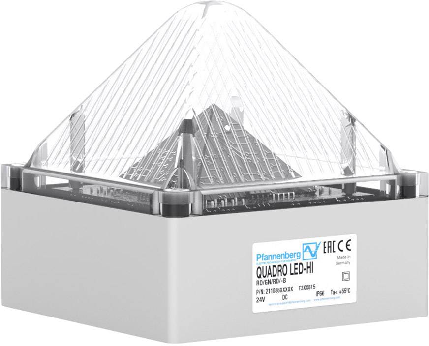 Pfannenberg Signalleuchte QUADRO LED HI DC CL 21108631000 Klar Klar Blitzlicht, Blinklicht, Dauerli