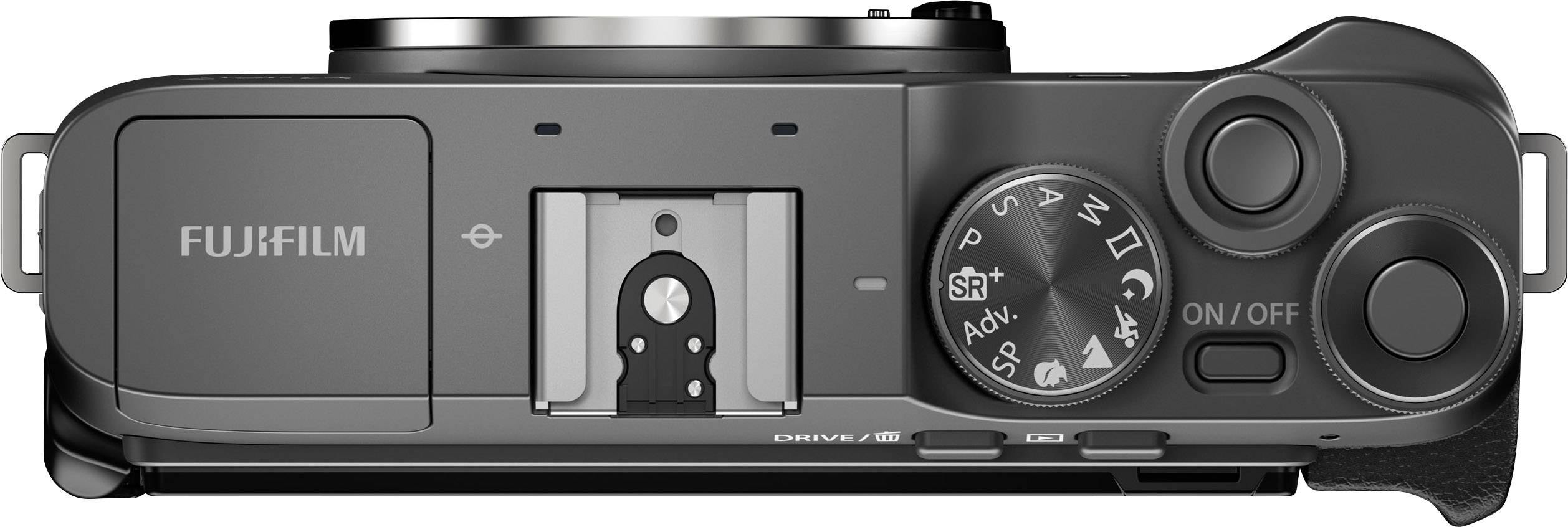 Fujifilm X-A7 Systemkamera  inkl. Akku 24.2 Megapixel Schwarz, Anthrazit 4K-Video, Touch-Screen, Bluetooth, Dreh-/schwenkbares Display