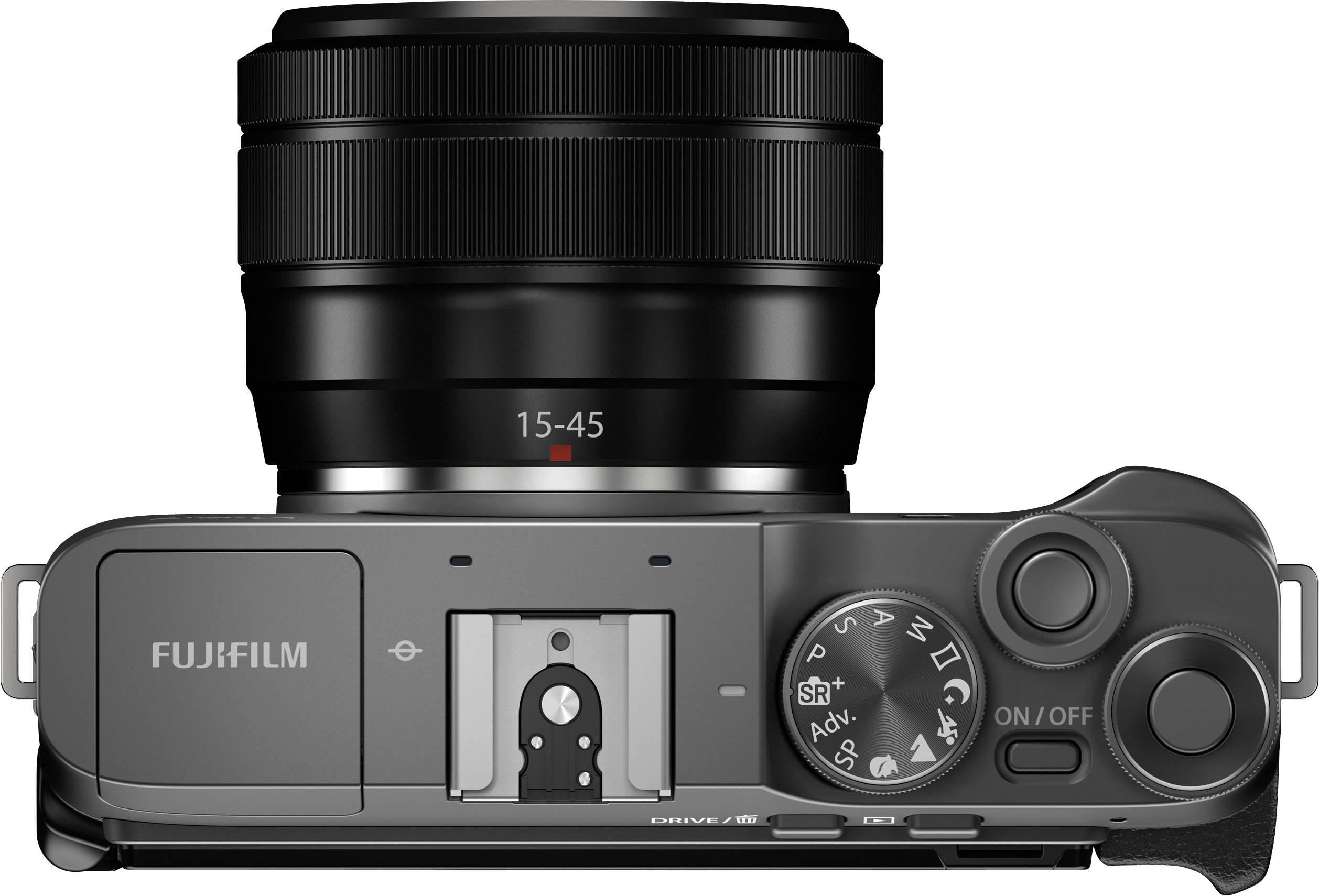 Fujifilm X-A7 Systemkamera  inkl. Akku 24.2 Megapixel Schwarz, Anthrazit 4K-Video, Touch-Screen, Bluetooth, Dreh-/schwenkbares Display