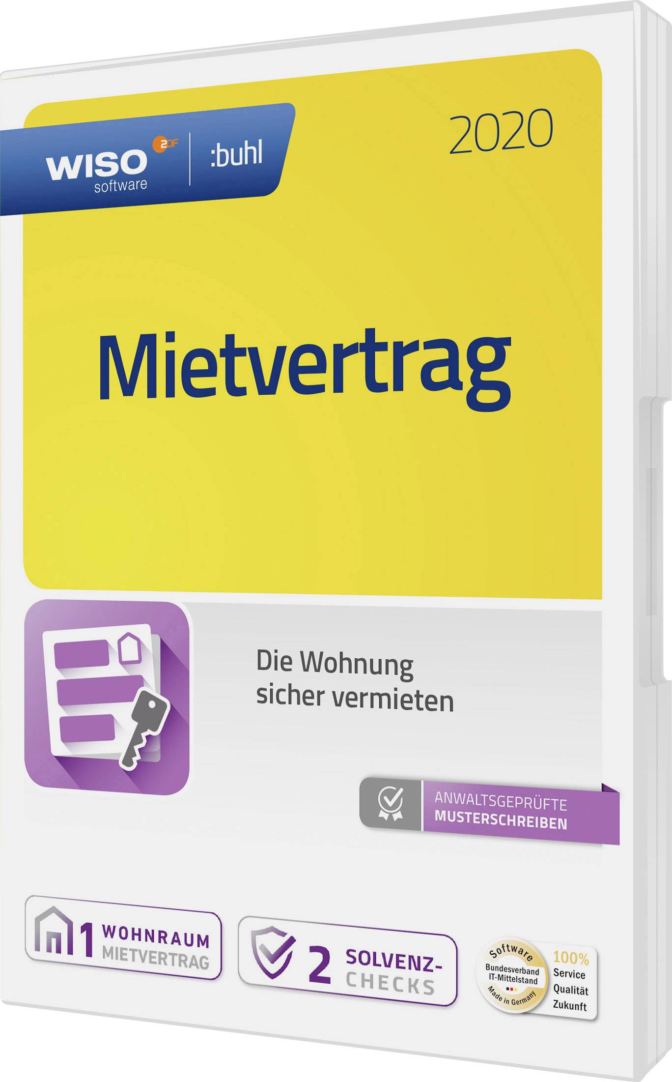 WISO Mietvertrag 2020 Vollversion, 1 Lizenz Windows Finanz-Software