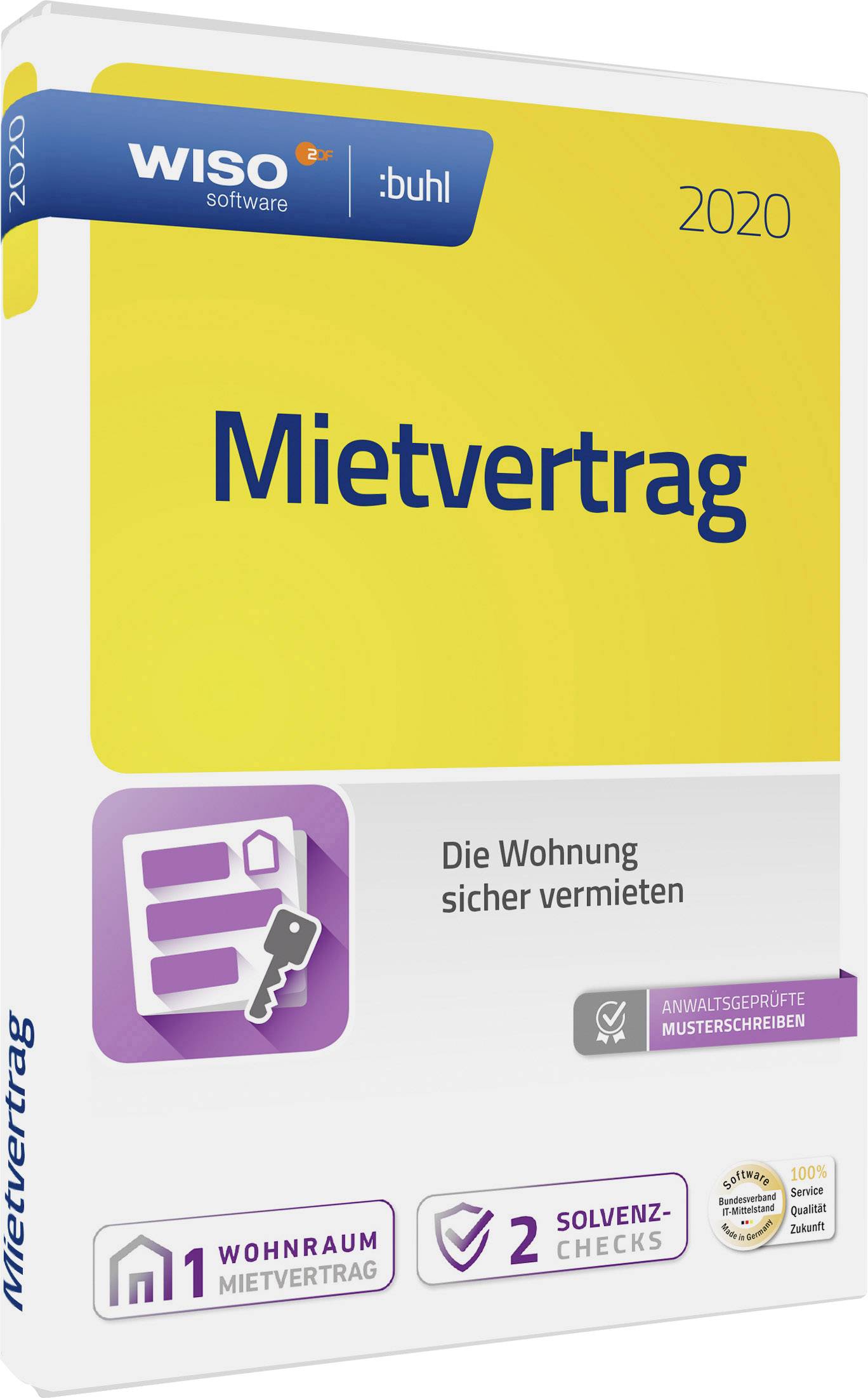 WISO Mietvertrag 2020 Vollversion, 1 Lizenz Windows Finanz-Software