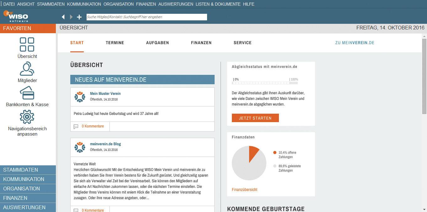 WISO Mein Verein Teamwork 365 (2020) Vollversion, 1 Lizenz Windows Steuer-Software