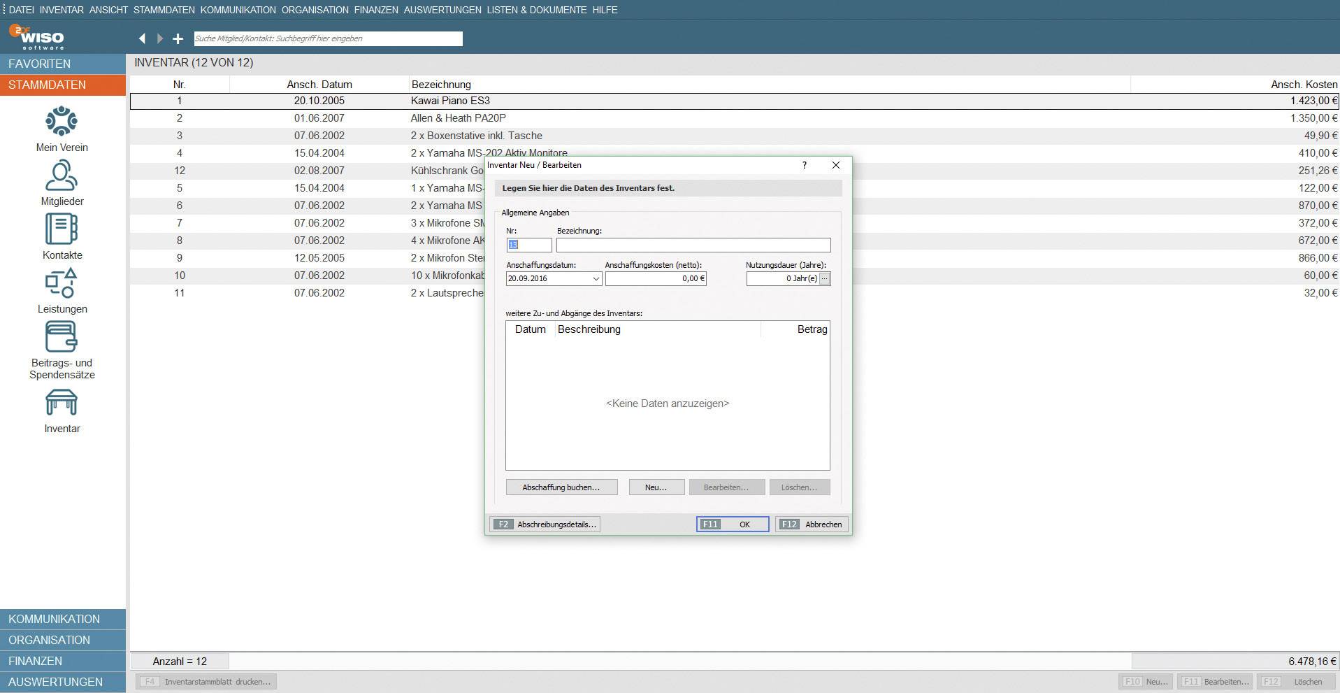 WISO Mein Verein Teamwork 365 (2020) Vollversion, 1 Lizenz Windows Steuer-Software