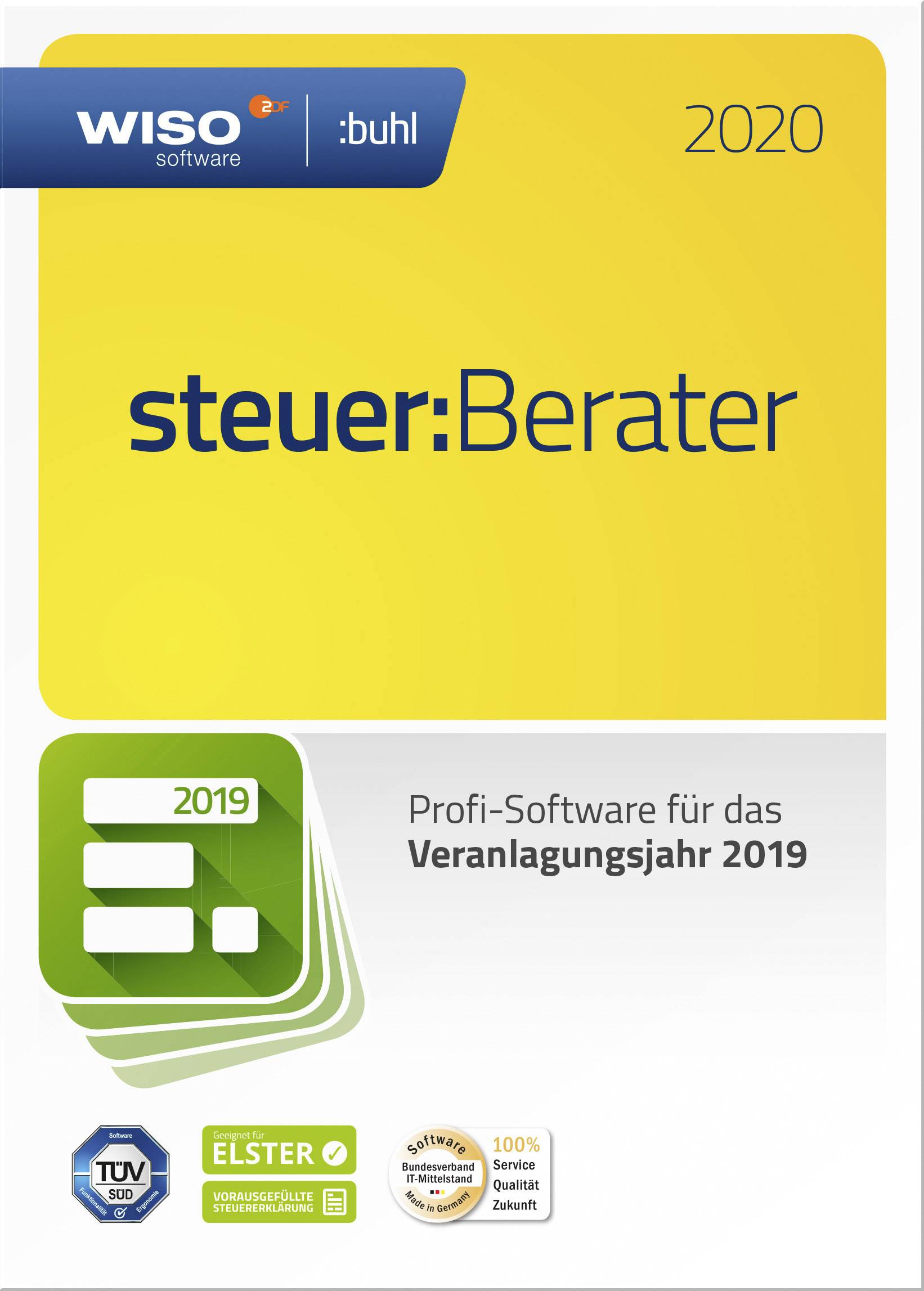 WISO steuer:Berater 2020 - Handel Vollversion, 1 Lizenz Windows Steuer-Software