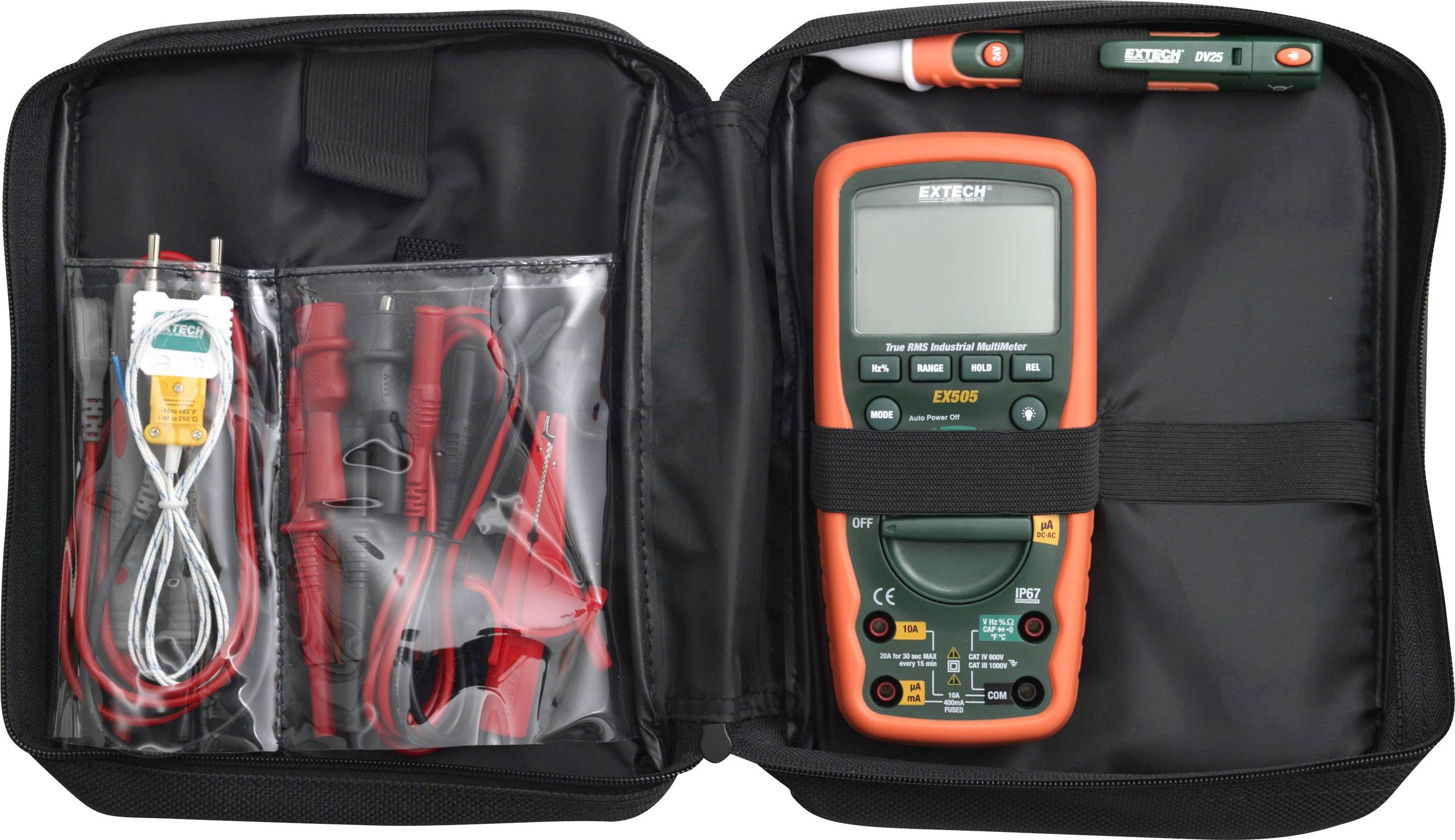 Extech EX505-K Hand-Multimeter digital Wasserdicht (IP67) CAT IV 600V Anzeige (Counts): 4000