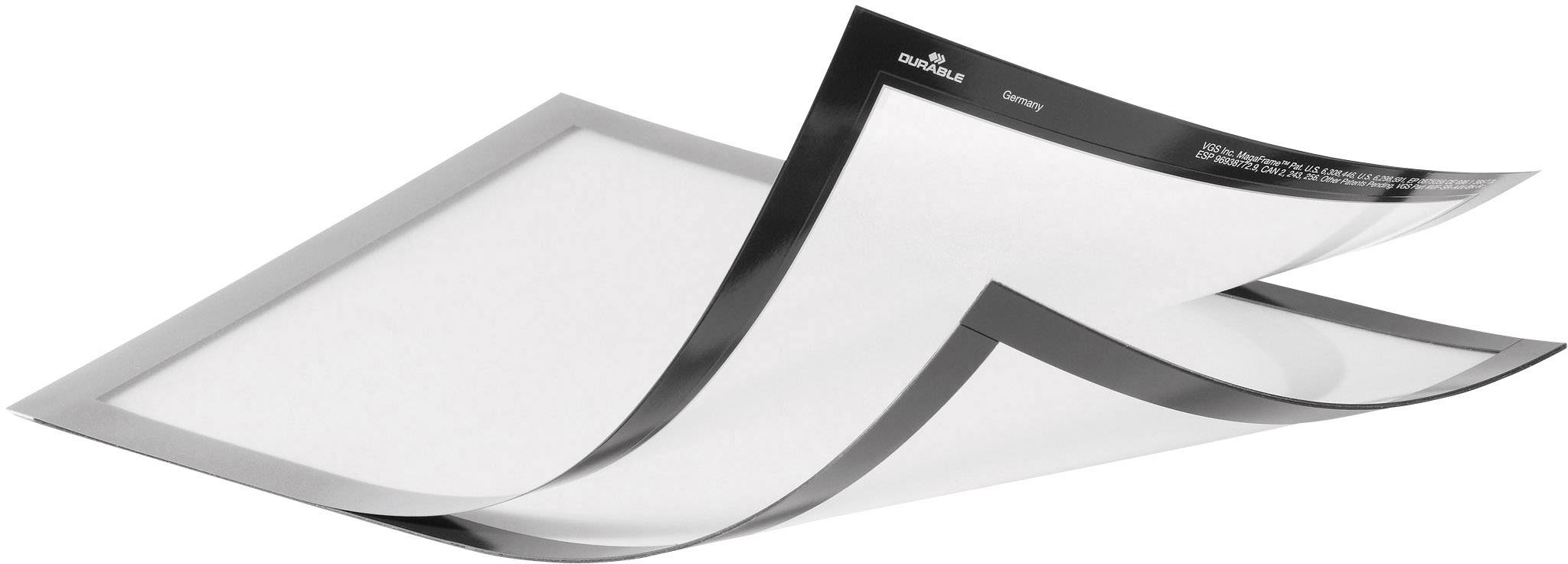 Durable 498523 Info-Rahmen, magnetisch Silber (metallic) (B x H) 326 mm x 236 mm DIN A4