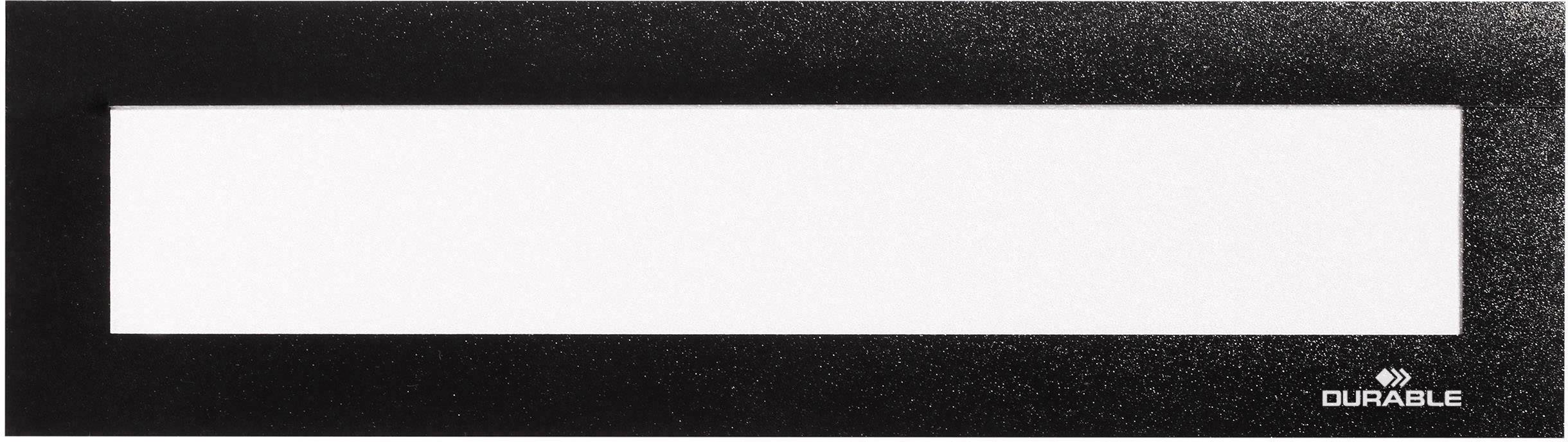 Durable 498601 Info-Rahmen, magnetisch Schwarz (B x H) 236 mm x 66 mm DIN A4