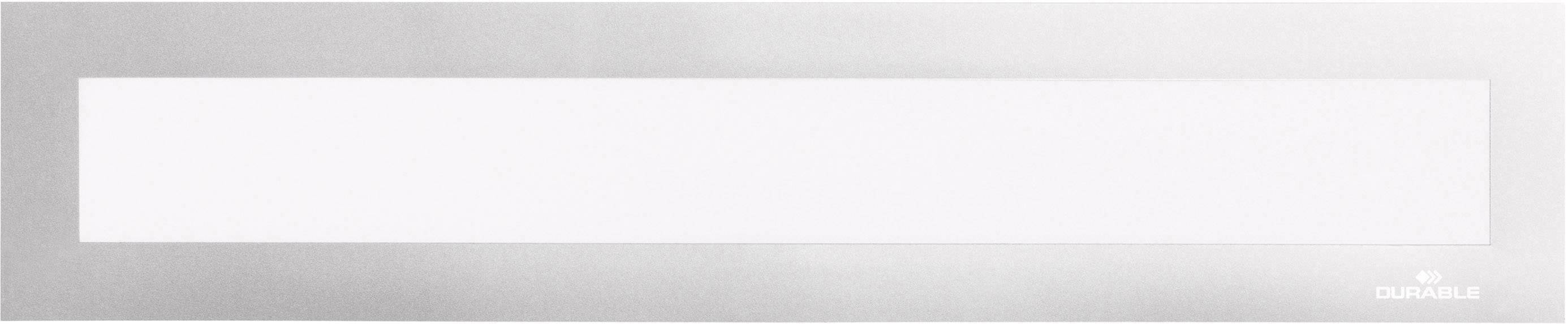 Durable 498723 Info-Rahmen, magnetisch Silber (metallic) (B x H) 323 mm x 66 mm DIN A3 quer, DIN A4 quer