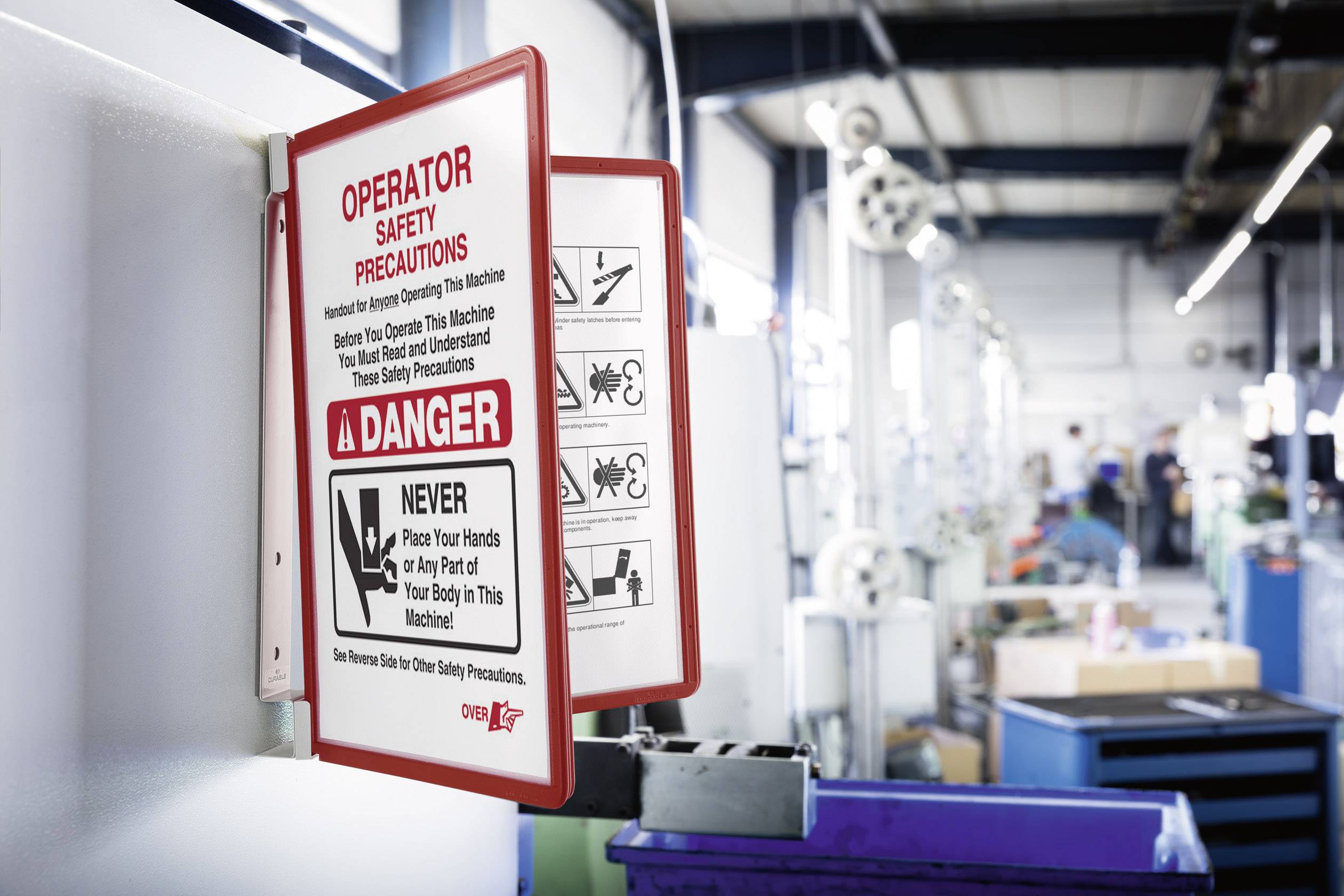 Durable 591403 Sichttafel Rot (B x H x T) 325 x 360 x 260mm DIN A4