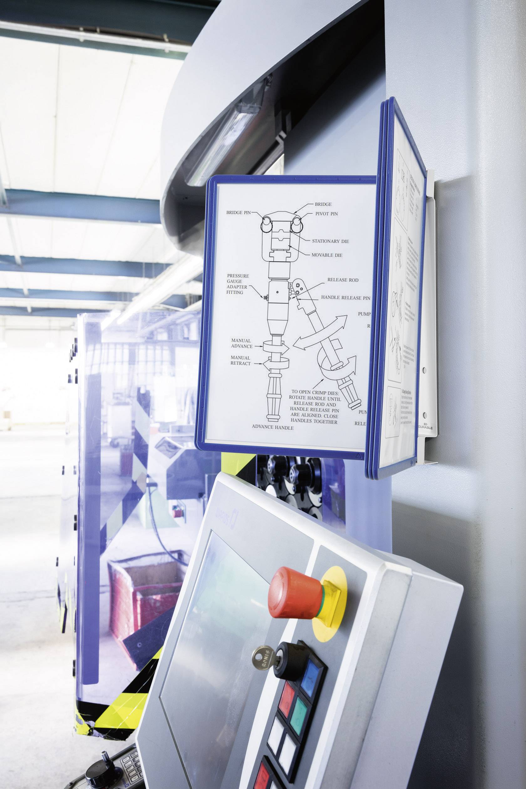 Durable 591407 Sichttafel Dunkelblau (B x H x T) 325 x 360 x 260 mm DIN A4