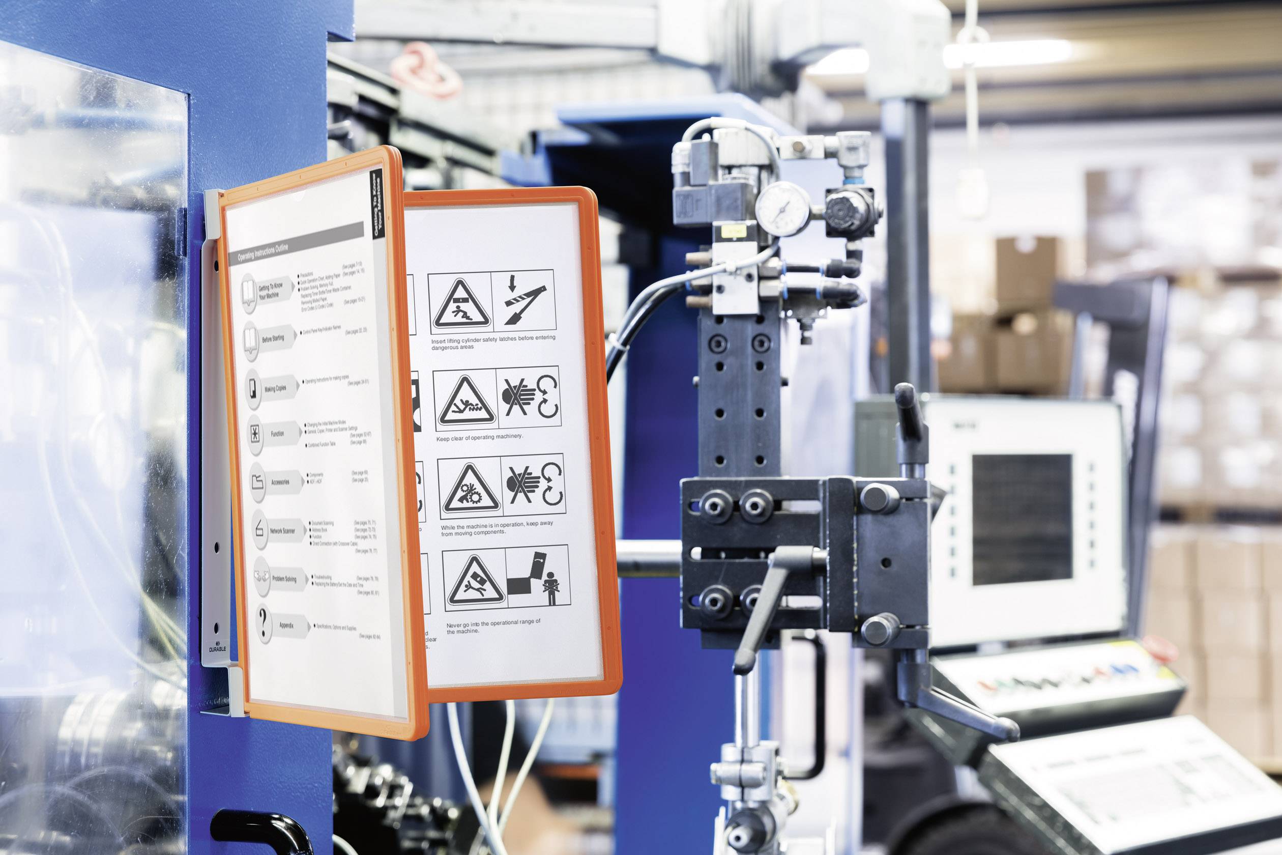 Durable 591409 Sichttafel Orange (B x H x T) 325 x 360 x 260mm DIN A4