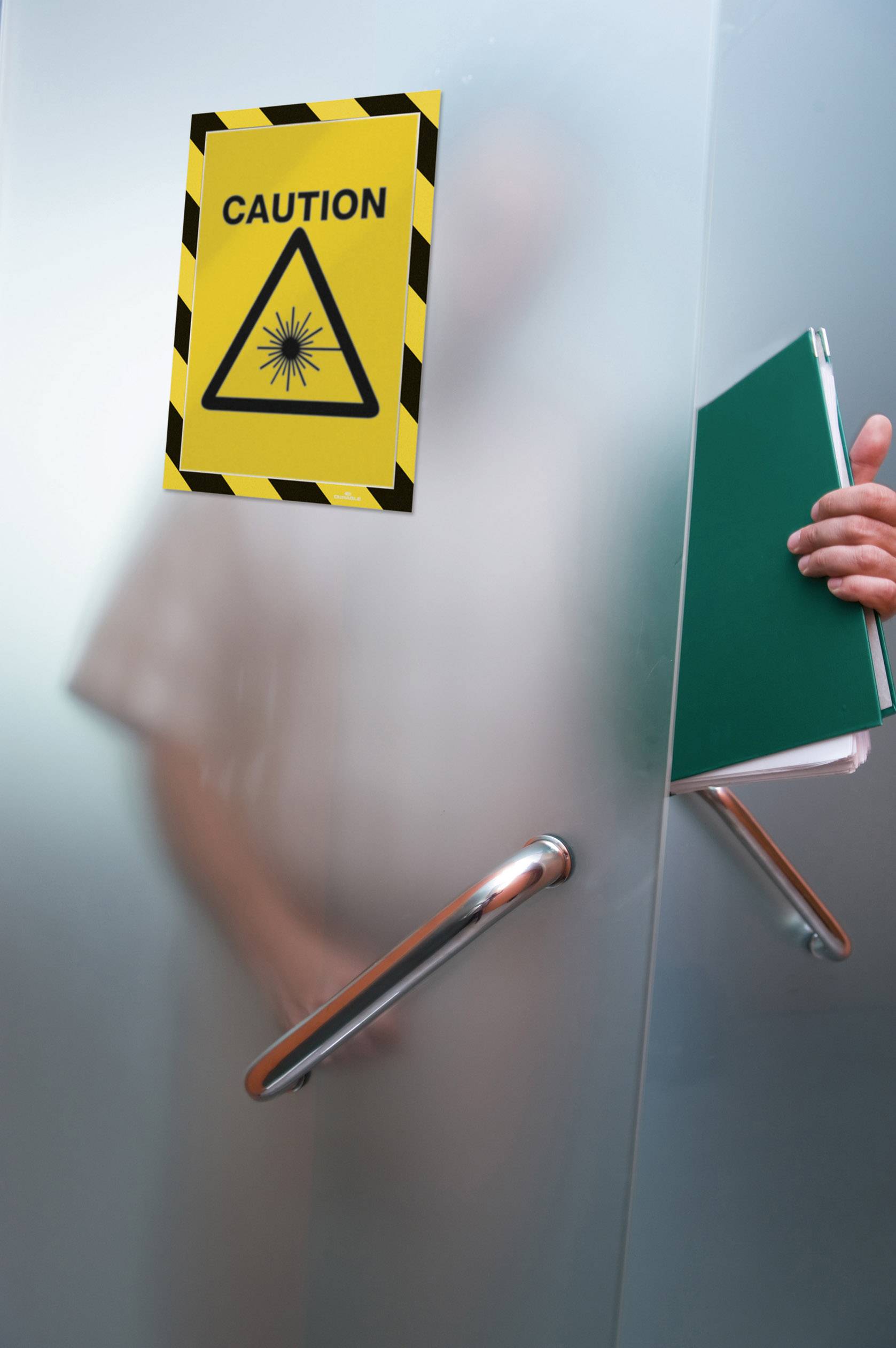 Durable 4944130 Info-Rahmen, selbstklebend Schwarz, Gelb (B x H) 323 mm x 236 mm DIN A4