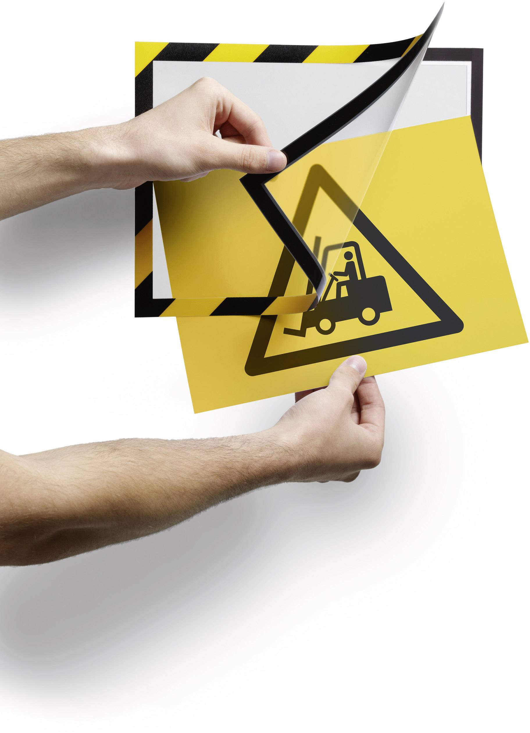 Durable 4944130 Info-Rahmen, selbstklebend Schwarz, Gelb (B x H) 323 mm x 236 mm DIN A4