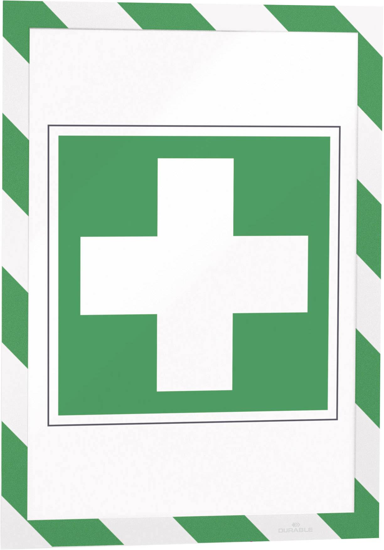 Durable 4945131 Info-Rahmen, magnetisch Grün, Weiß (B x H) 323 mm x 236 mm DIN A4